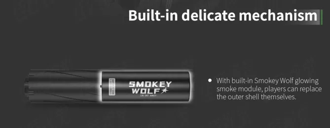 Smokey Wolf Gen2 PRO Tracer Unit mit Muzzle Flash + Smoke Generator